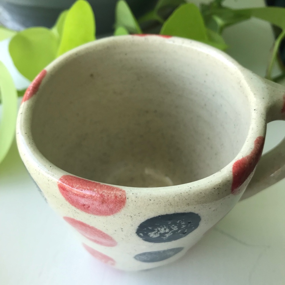 Handmade Polka Dot Ceramic Mug ♥️ - Picture 6 of 7